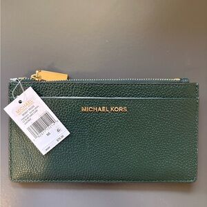 Michael Kors NWT Slim Card Case - GREEN!!
